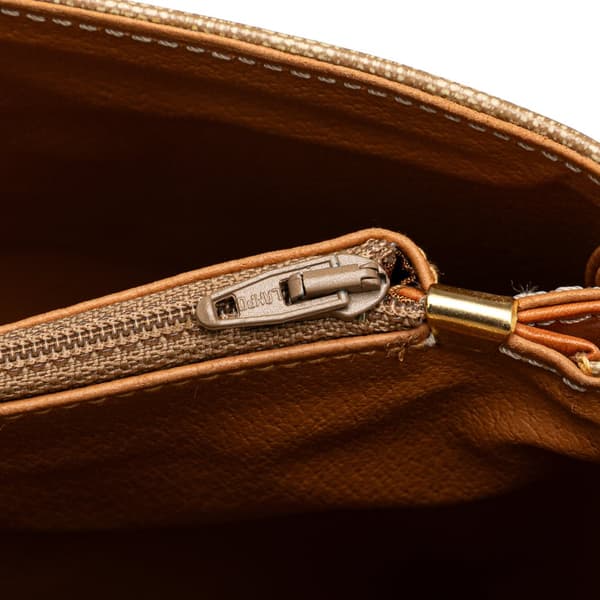Pre-owned Celine Macadam Coated Canvas Crossbody Brown