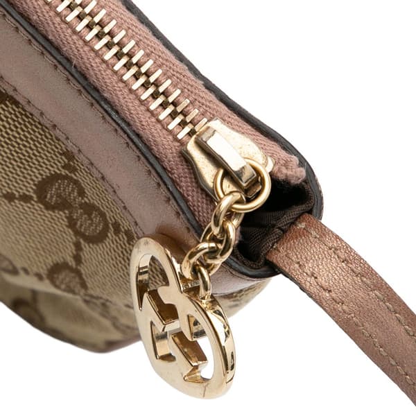 Pre-owned Gucci GG Canvas Lovely Crossbody Brown