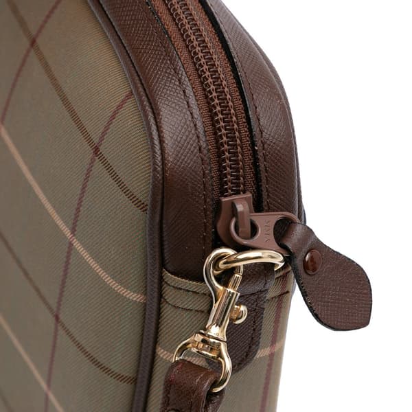 Pre-owned Burberry Vintage Check Canvas Crossbody Brown