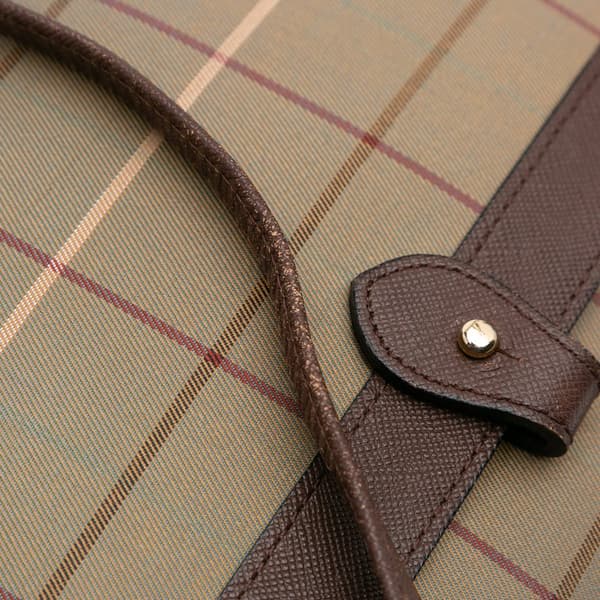 Pre-owned Burberry Vintage Check Canvas Crossbody Brown