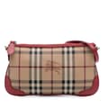 Miniatyrbillede 1 af 10: Pre-owned Burberry Haymarket Check Coated Canvas Peyton Crossbody Brown
