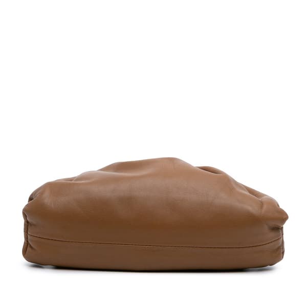 Pre-owned Bottega Veneta Lambskin The Mini Pouch Brown
