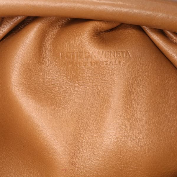 Pre-owned Bottega Veneta Lambskin The Mini Pouch Brown