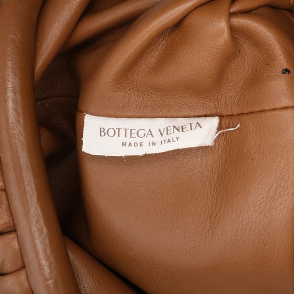 Pre-owned Bottega Veneta Lambskin The Mini Pouch Brown