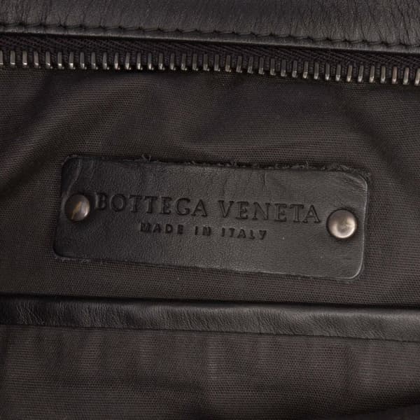 Pre-owned Bottega Veneta Leather Intrecciato Crossbody Black