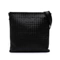 Miniatyrbild 1 av 9: Pre-owned Bottega Veneta Leather Intrecciato Crossbody Black