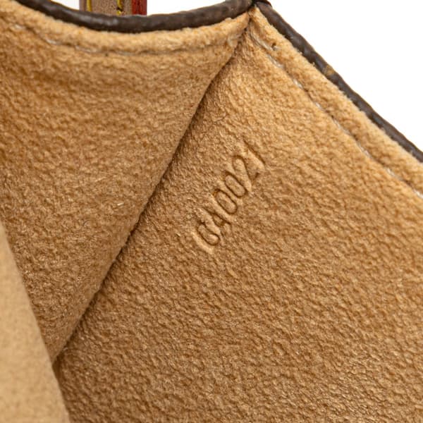 Pre-owned Louis Vuitton Monogram Pochette Twin PM Brown