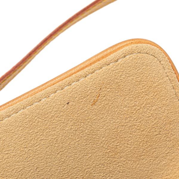 Pre-owned Louis Vuitton Monogram Pochette Twin PM Brown