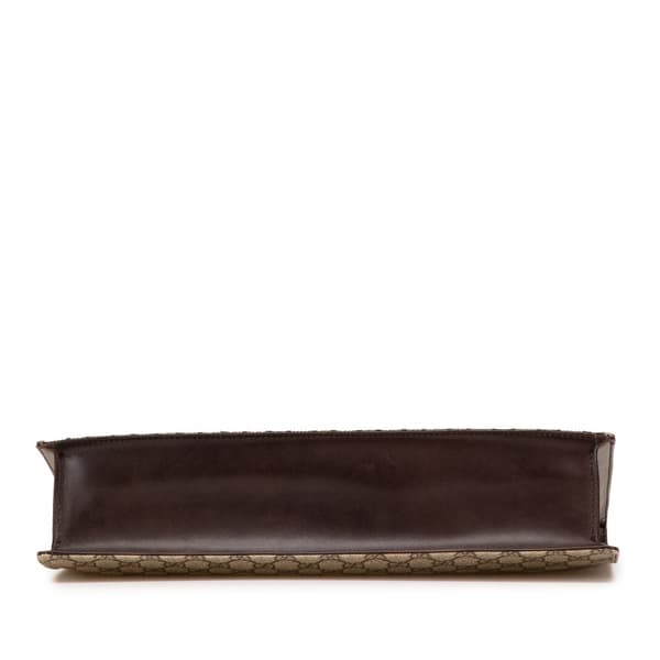 Pre-owned Gucci GG Canvas Business Bag Brown