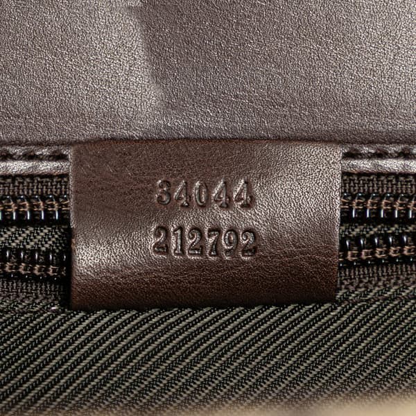 Pre-owned Gucci GG Canvas Business Bag Brown