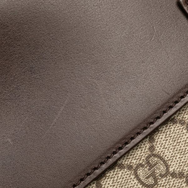 Pre-owned Gucci GG Canvas Business Bag Brown