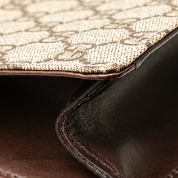 Pre-owned Gucci GG Canvas Business Bag Brown