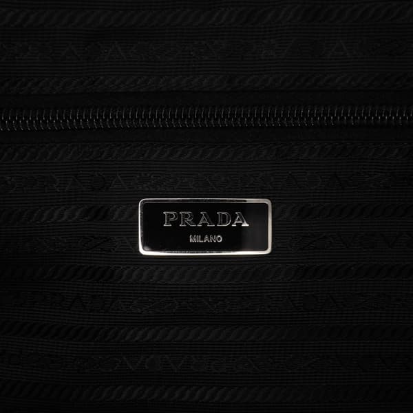 Pre-owned Prada Tessuto Zip Top Crossbody Black