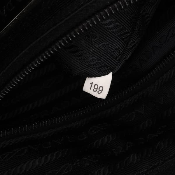 Pre-owned Prada Tessuto Zip Top Crossbody Black