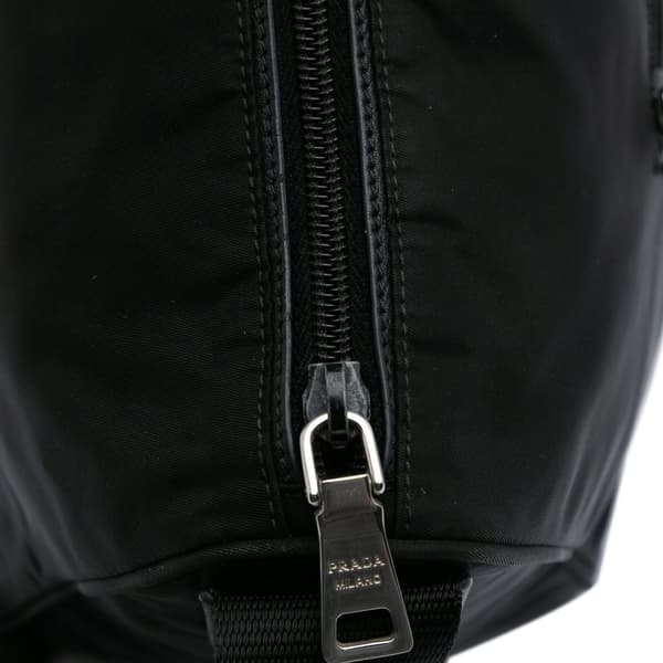Pre-owned Prada Tessuto Zip Top Crossbody Black