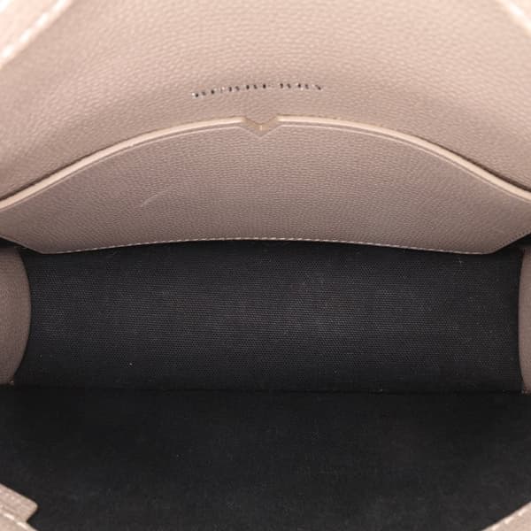 Pre-owned Burberry Small House Check Canvas Macken Crossbody Brown