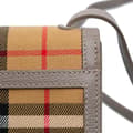Miniatyrbilde 8 av 10: Pre-owned Burberry Small House Check Canvas Macken Crossbody Brown