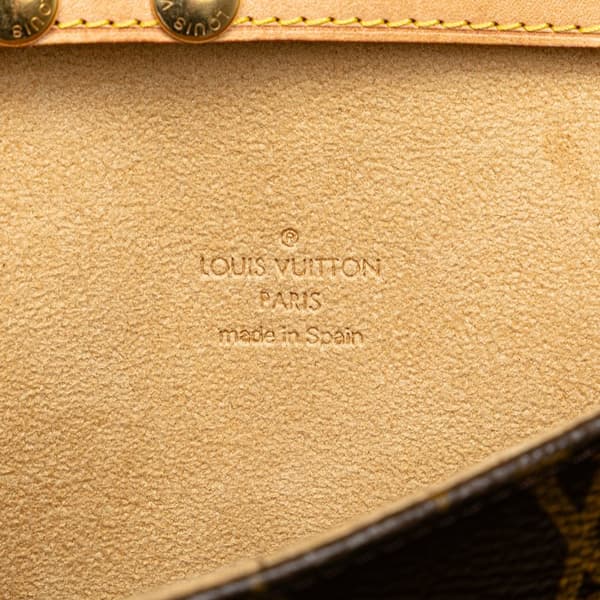 Pre-owned Louis Vuitton Monogram Pochette Twin PM Brown