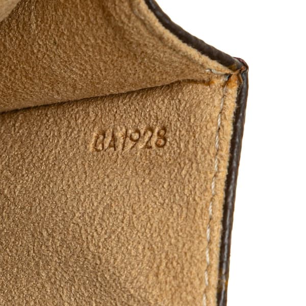 Pre-owned Louis Vuitton Monogram Pochette Twin PM Brown
