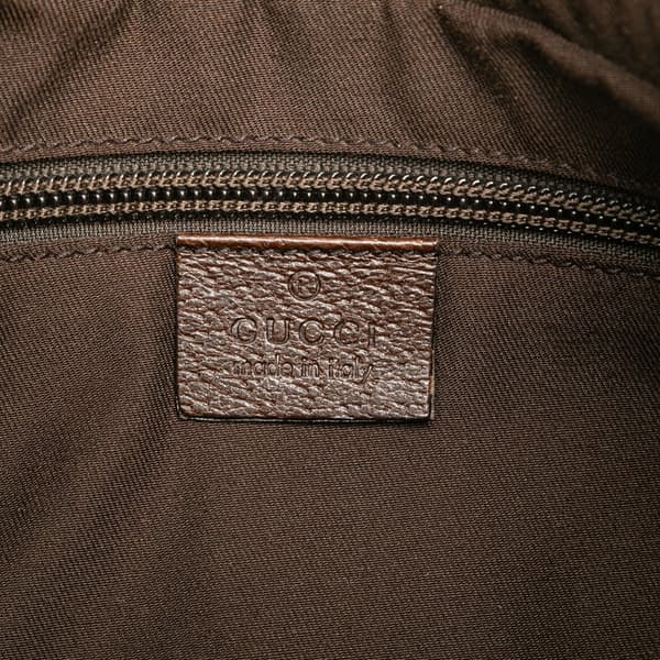 Pre-owned Gucci GG Canvas Crossbody Brown