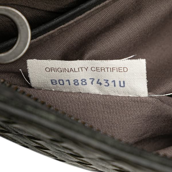 Pre-owned Bottega Veneta Nappa Intrecciato VN Crossbody Gray