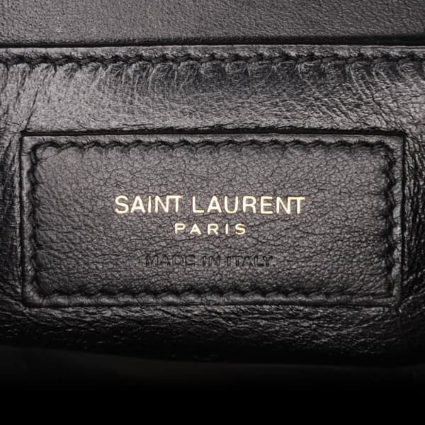 Pre-owned Saint Laurent Small Tweed Solferino Crossbody Black