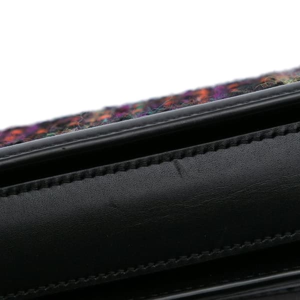 Pre-owned Saint Laurent Small Tweed Solferino Crossbody Black