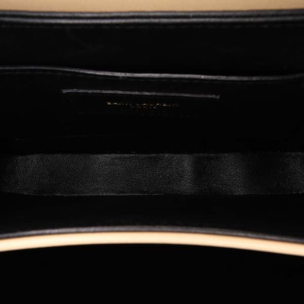 Pre-owned Saint Laurent Small Calfskin Solferino Satchel In Box Brown