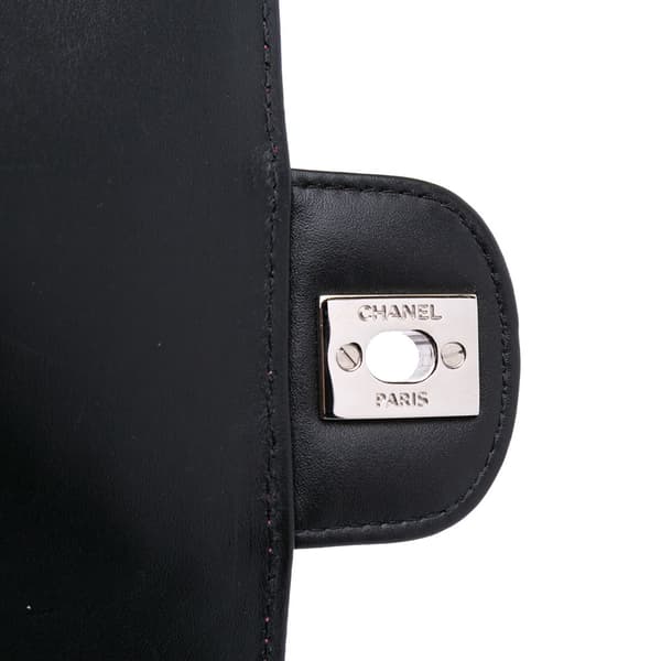 Pre-owned Chanel Mini Rectangular Classic Bicolor Patent Single Flap Pink