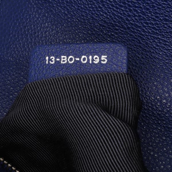 Pre-owned Dior Medium Grained Calfskin Diorama Flap Blue