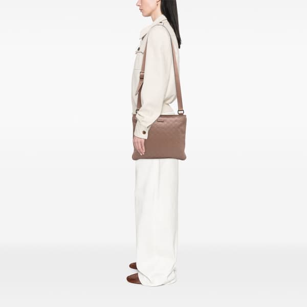 Pre-owned Gucci Guccissima Crossbody Brown