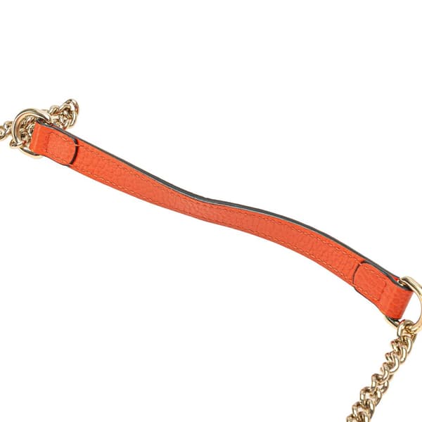 Pre-owned Gucci Small Dollar Calfskin Interlocking G Crossbody Orange