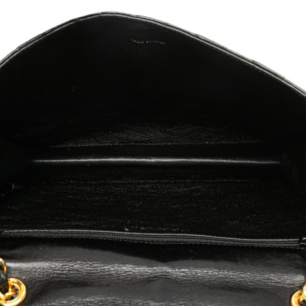 Pre-owned Chanel Quilted Lambskin Tassel Flap Black