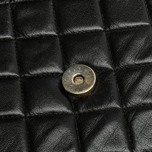 Pre-owned Chanel Quilted Lambskin Tassel Flap Black