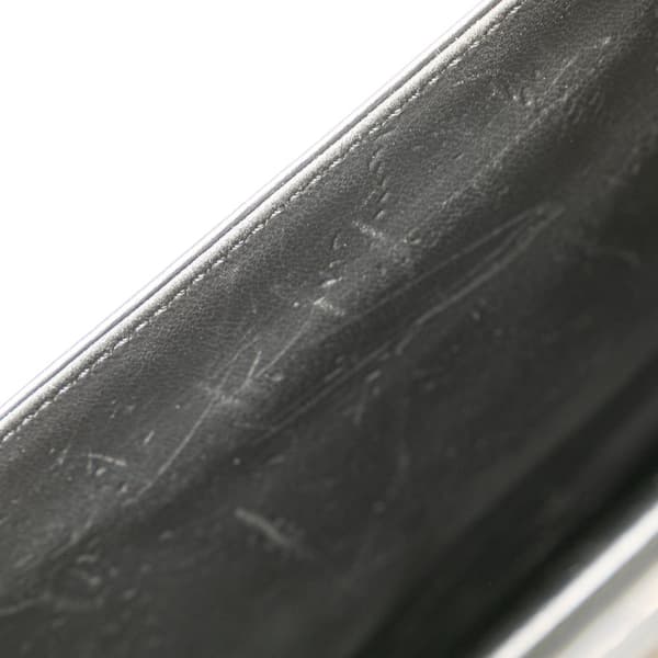 Pre-owned Dior Leather Chain Crossbody Black