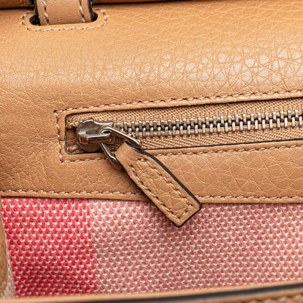 Pre-owned Gucci Medium Leather Bamboo Daily Crossbody Brown