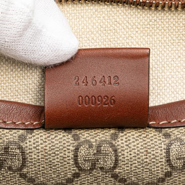 Pre-owned Gucci GG Supreme Web Crossbody Brown