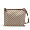 Miniatyrbilde 1 av 10: Pre-owned Gucci GG Supreme Web Crossbody Brown
