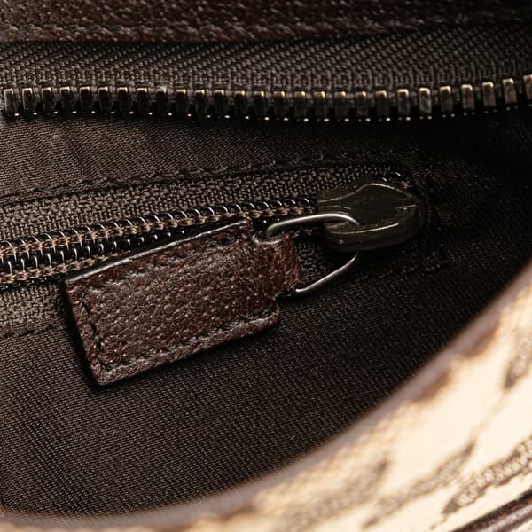 Pre-owned Gucci GG Canvas Crossbody Brown