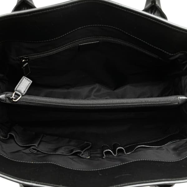 Pre-owned Gucci Web Nylon Business Bag Black