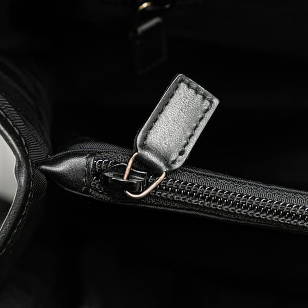 Pre-owned Gucci Web Nylon Business Bag Black