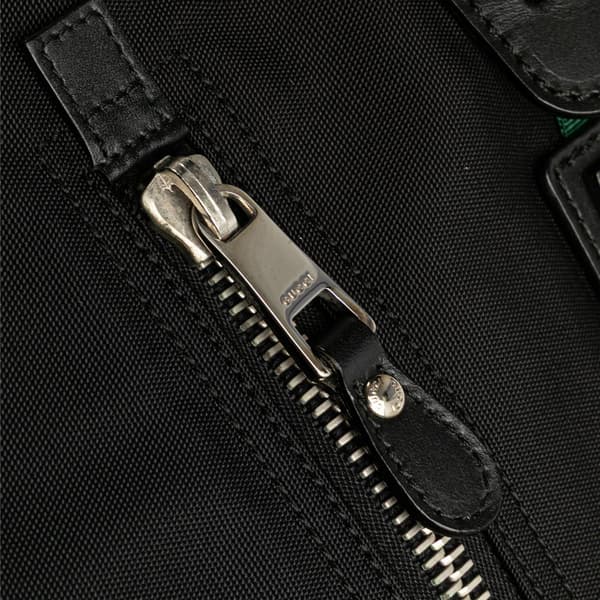 Pre-owned Gucci Web Nylon Business Bag Black
