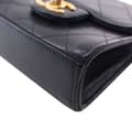 Pikkukuva 9 / 10: Pre-owned Chanel Mini Goatskin Chic Pearls Clutch On Chain Black