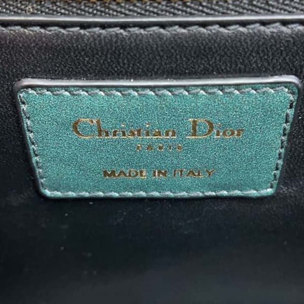 Pre-owned Dior Calfskin Tie Dye 30 Montaigne Flap Green