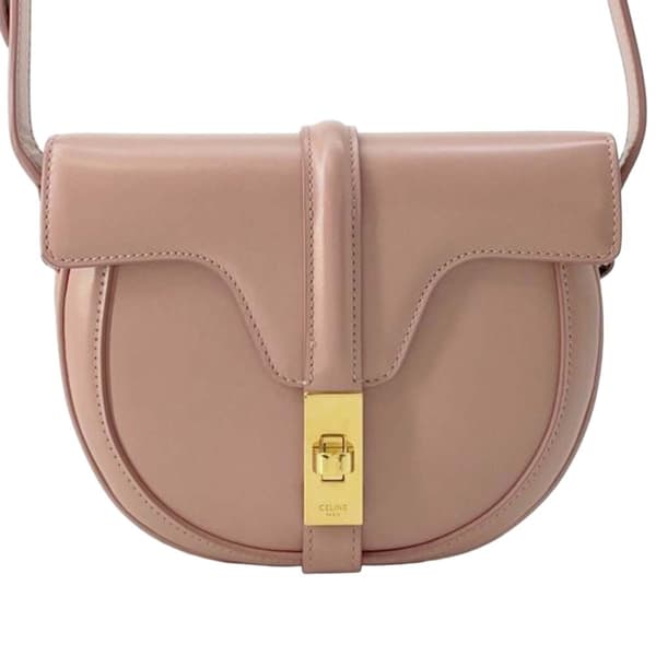 Pre-owned Celine Small Calfskin Besace 16 Crossbody Pink
