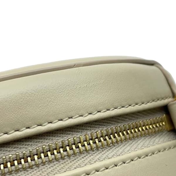 Pre-owned Celine Small Calfskin Cuir Triomphe Oval Crossbody Brown