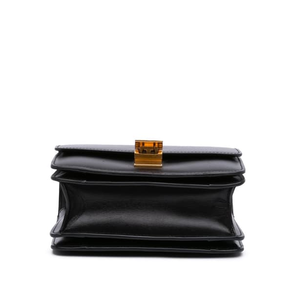 Pre-owned Celine Small Calfskin Classic Box Black