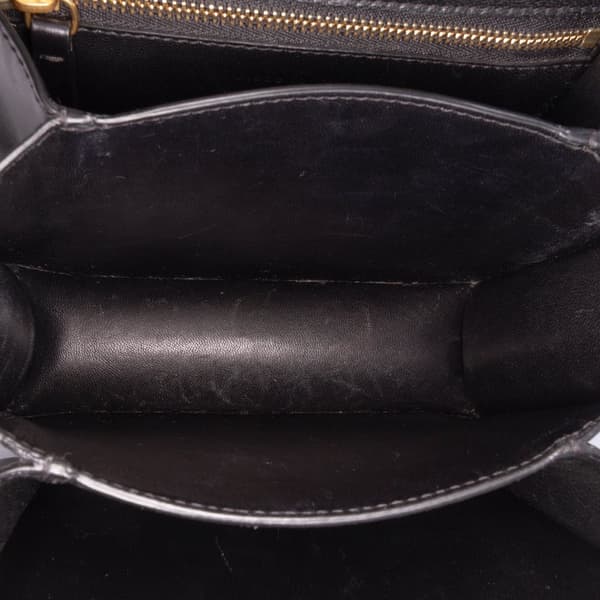 Pre-owned Celine Small Calfskin Classic Box Black