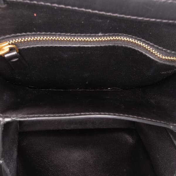 Pre-owned Celine Small Calfskin Classic Box Black