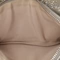 Miniatyrbilde 4 av 10: Pre-owned Chanel CC Iridescent and Studded Calfskin Flap Clutch on Chain Silver